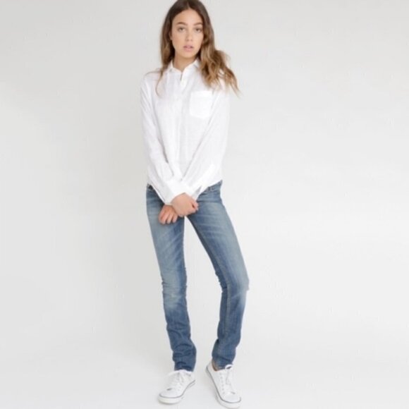 ACNE Jeans Kex Le Blue Straight Leg Skinny 28 - Picture 1 of 9